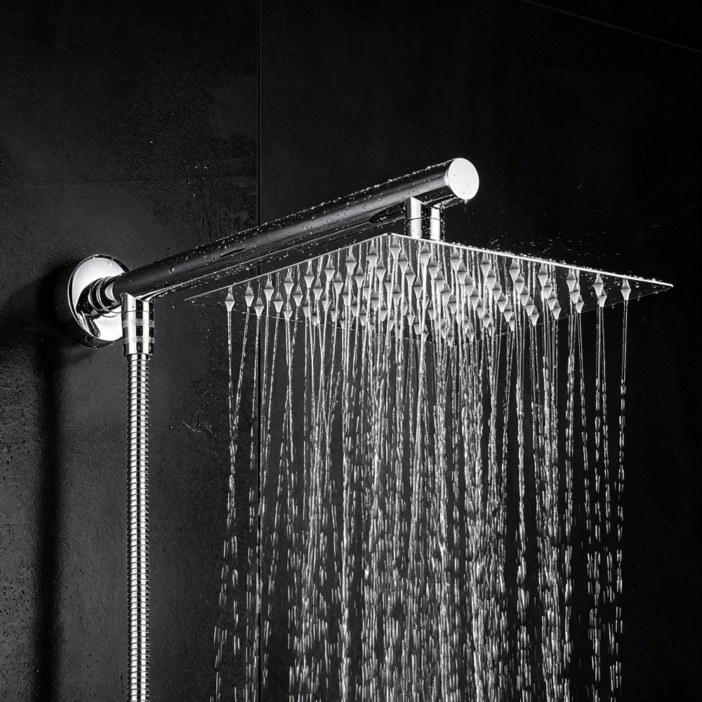 Spa & Wellness Jura Resort Centre De Loisirs Des Franches Montagnes - 1 pc high-pressure shower head, square