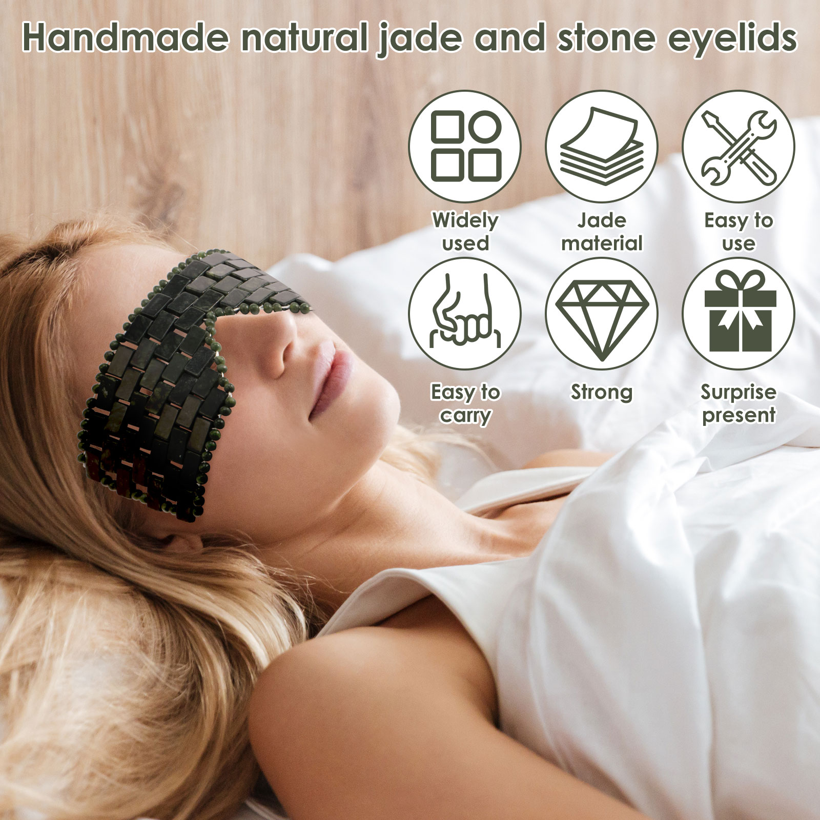 Jade Eye Mask Portable Jade St - огляд і ціна Spa Y Wellness